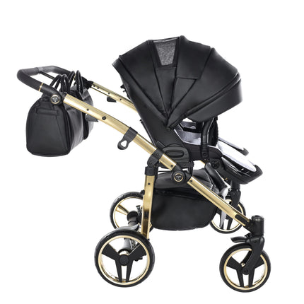 Junama Fluo Duo Black side-by-side double stroller