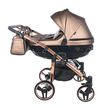 Junama Fluo Duo Brown side-by-side double stroller