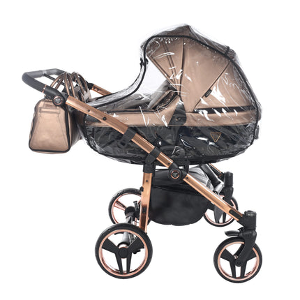 Junama Fluo Duo Brown side-by-side double stroller