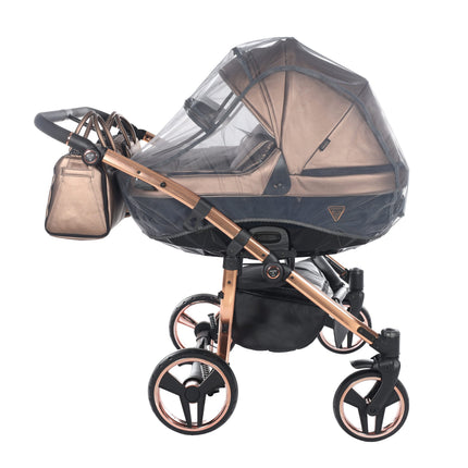 Junama Fluo Duo Brown side-by-side double stroller
