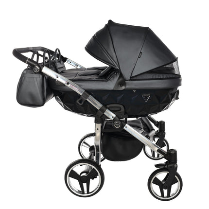 Junama Fluo Duo Gray side-by-side double stroller