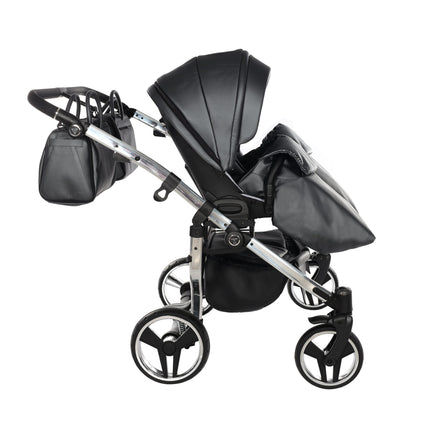 Junama Fluo Duo Gray side-by-side double stroller
