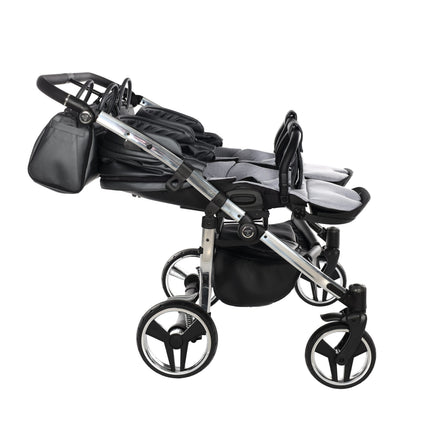 Junama Fluo Duo Gray side-by-side double stroller