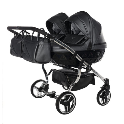 Junama Fluo Duo Gray side-by-side double stroller