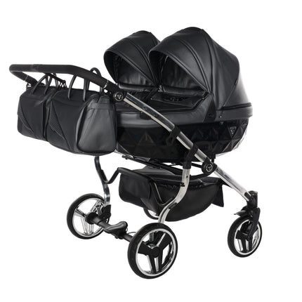 Junama Fluo Duo Gray side-by-side double stroller
