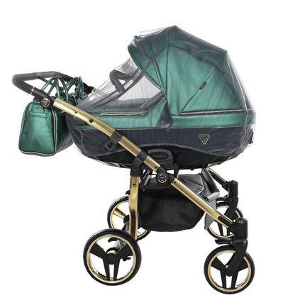 Junama Fluo Duo Green side-by-side double stroller