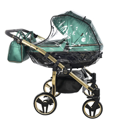 Junama Fluo Duo Green side-by-side double stroller