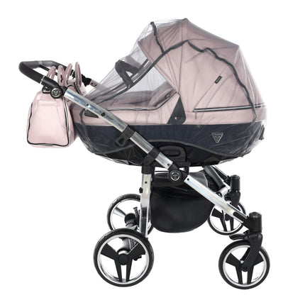 Junama Fluo Duo Pink side-by-side double stroller