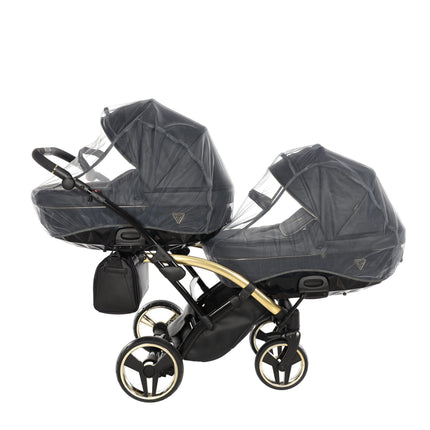 Junama Fluo Duo Slim Black tandem double stroller