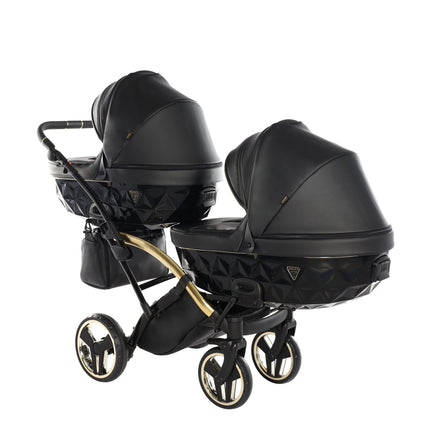 Junama Fluo Duo Slim Black tandem double stroller
