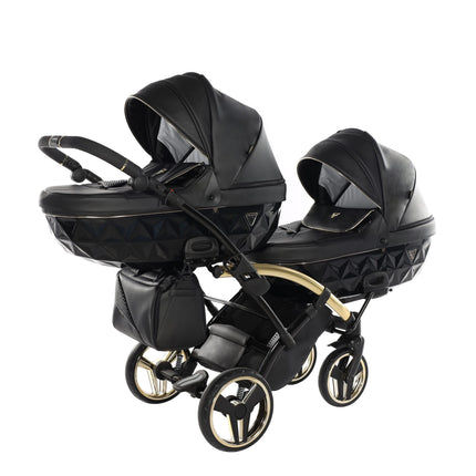 Junama Fluo Duo Slim Black tandem double stroller