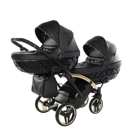 Junama Fluo Duo Slim Black tandem double stroller