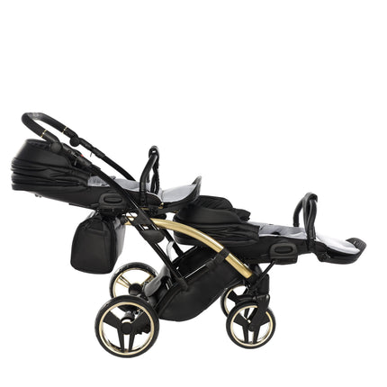 Junama Fluo Duo Slim Black tandem double stroller