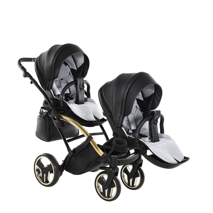 Junama Fluo Duo Slim Black tandem double stroller