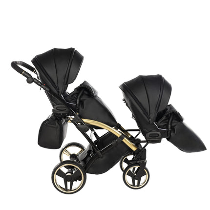 Junama Fluo Duo Slim Black tandem double stroller