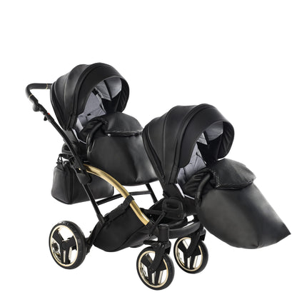 Junama Fluo Duo Slim Black tandem double stroller