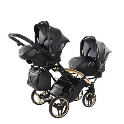 Junama Fluo Duo Slim Black tandem double stroller
