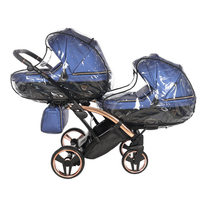 Junama Fluo Duo Slim Blue tandem double stroller