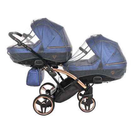 Junama Fluo Duo Slim Blue tandem double stroller