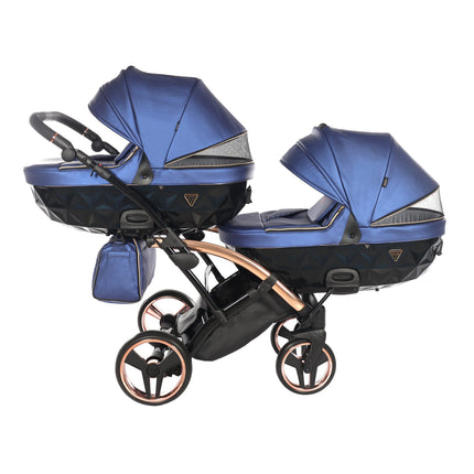 Junama Fluo Duo Slim Blue tandem double stroller