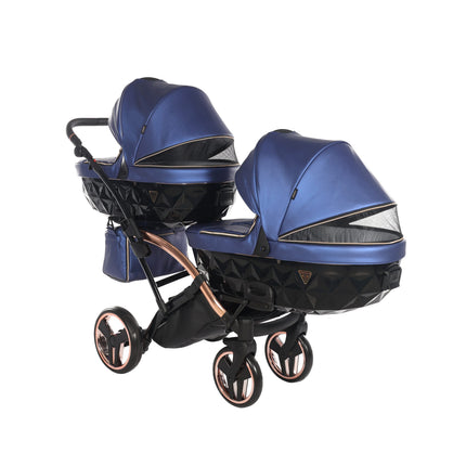 Junama Fluo Duo Slim Blue tandem double stroller