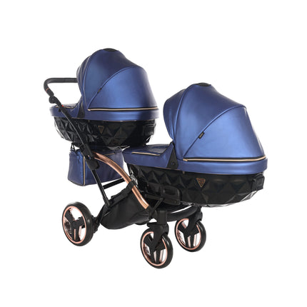 Junama Fluo Duo Slim Blue tandem double stroller