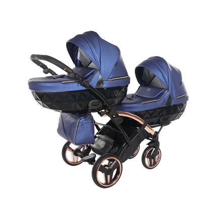 Junama Fluo Duo Slim Blue tandem double stroller