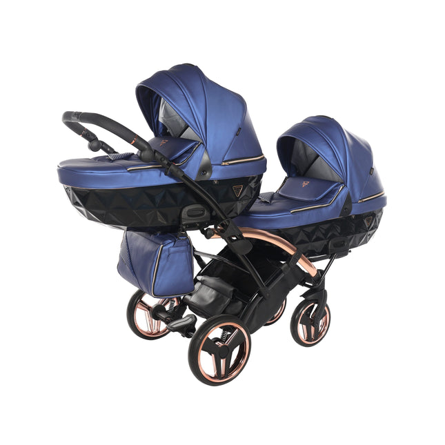 Junama Fluo Duo Slim Blue tandem double stroller
