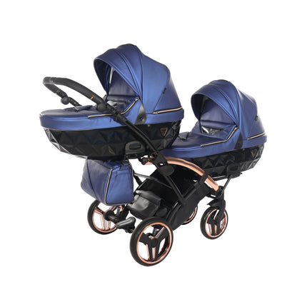 Junama Fluo Duo Slim Blue tandem double stroller