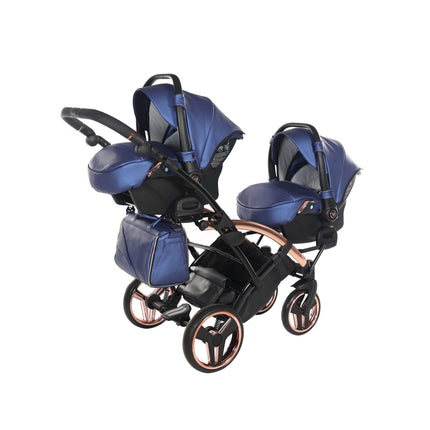 Junama Fluo Duo Slim Blue tandem double stroller