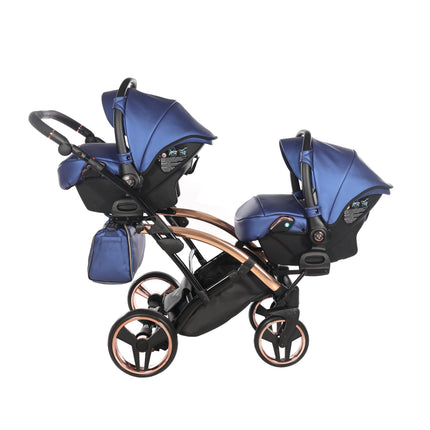 Junama Fluo Duo Slim Blue tandem double stroller