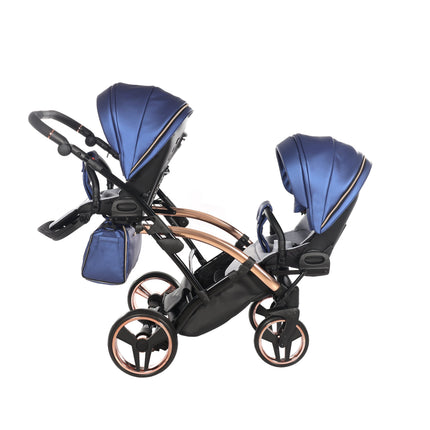 Junama Fluo Duo Slim Blue tandem double stroller