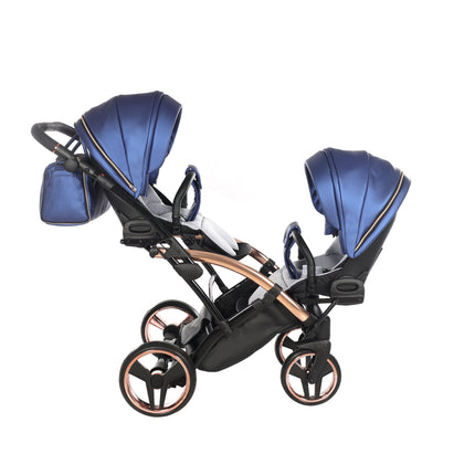 Junama Fluo Duo Slim Blue tandem double stroller