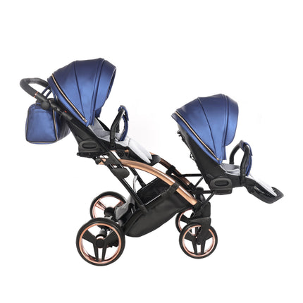 Junama Fluo Duo Slim Blue tandem double stroller