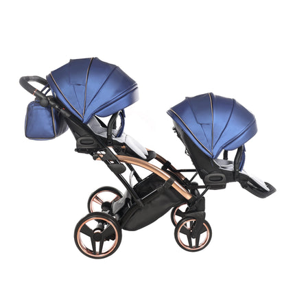 Junama Fluo Duo Slim Blue tandem double stroller