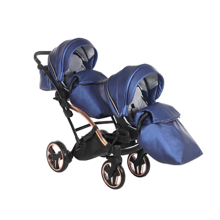 Junama Fluo Duo Slim Blue tandem double stroller