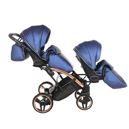 Junama Fluo Duo Slim Blue tandem double stroller