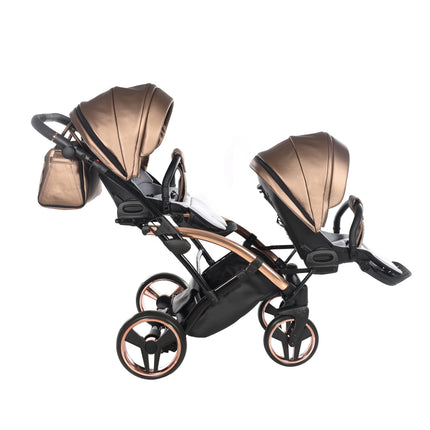Junama Fluo Duo Slim Brown tandem double stroller