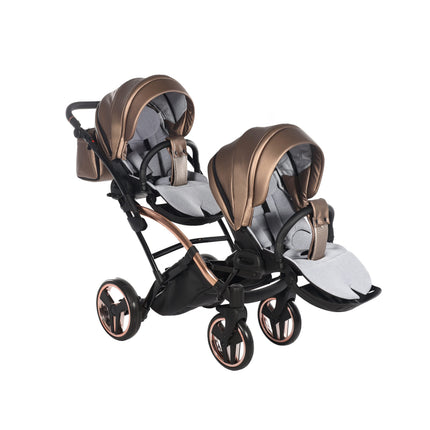 Junama Fluo Duo Slim Brown tandem double stroller
