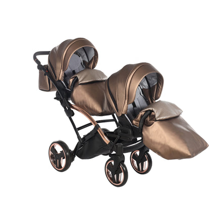 Junama Fluo Duo Slim Brown tandem double stroller