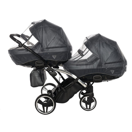 Junama Fluo Duo Slim Gray tandem double stroller