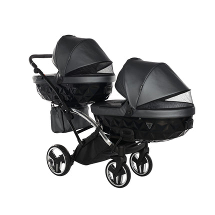 Junama Fluo Duo Slim Gray tandem double stroller