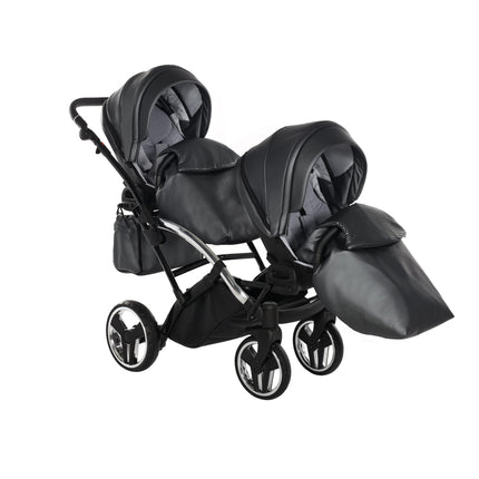 Junama Fluo Duo Slim Gray tandem double stroller