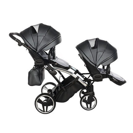 Junama Fluo Duo Slim Gray tandem double stroller
