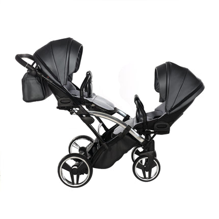Junama Fluo Duo Slim Gray tandem double stroller
