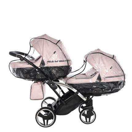 Junama Fluo Duo Slim Pink tandem double stroller