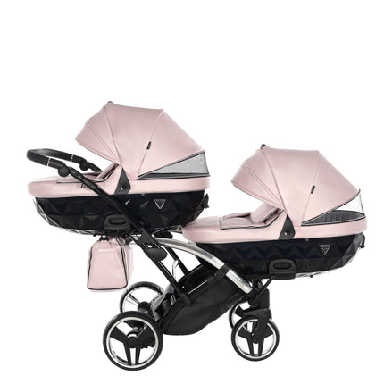 Junama Fluo Duo Slim Pink tandem double stroller