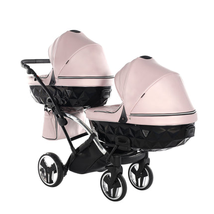 Junama Fluo Duo Slim Pink tandem double stroller