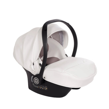 Silla de coche para bebé Junama Fluo Individual en color Blanco y plateado