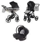 Svart & Silver / 3 IN 1 (Inkluderar babyskydd)
